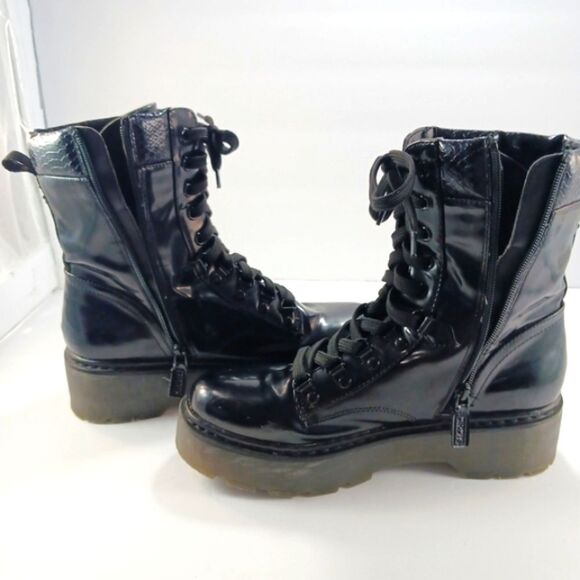Circus By Sam Edelman Sanders Lug Sole Hiker/Goth/Witchy/Combat Boots Women's 9M - Picture 10 of 14